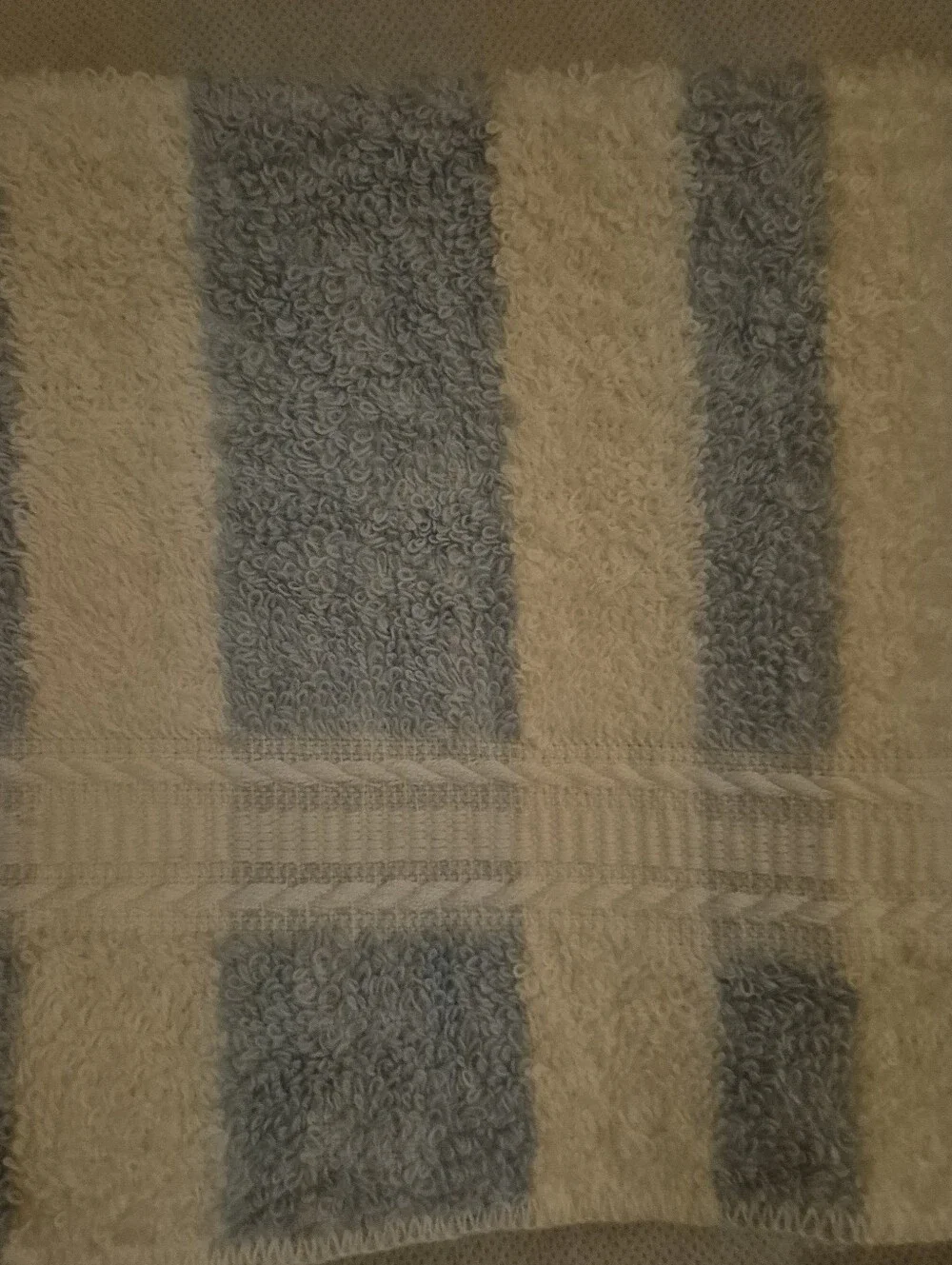Set of Towels Blue and White Striped hand towel and face towel extra large New